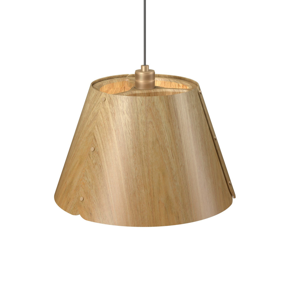Accord Lighting - One Light Pendant - Element - Louro Freijo- Union Lighting Luminaires Decor