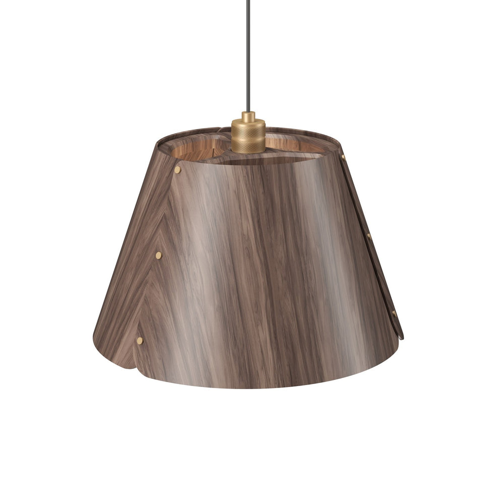 Accord Lighting - One Light Pendant - Element - American Walnut- Union Lighting Luminaires Decor