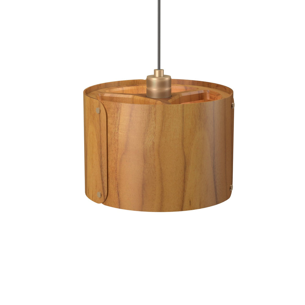 Accord Lighting - One Light Pendant - Element - Teak- Union Lighting Luminaires Decor