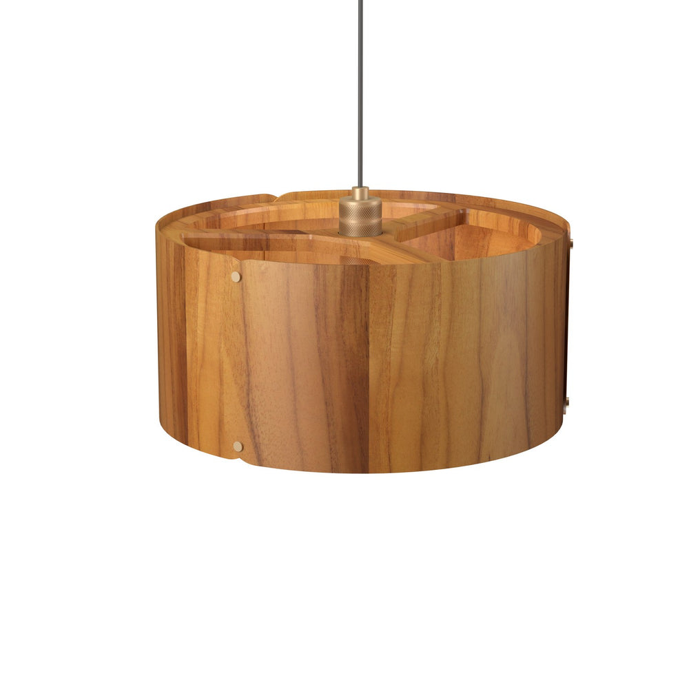 Accord Lighting - One Light Pendant - Element - Teak- Union Lighting Luminaires Decor