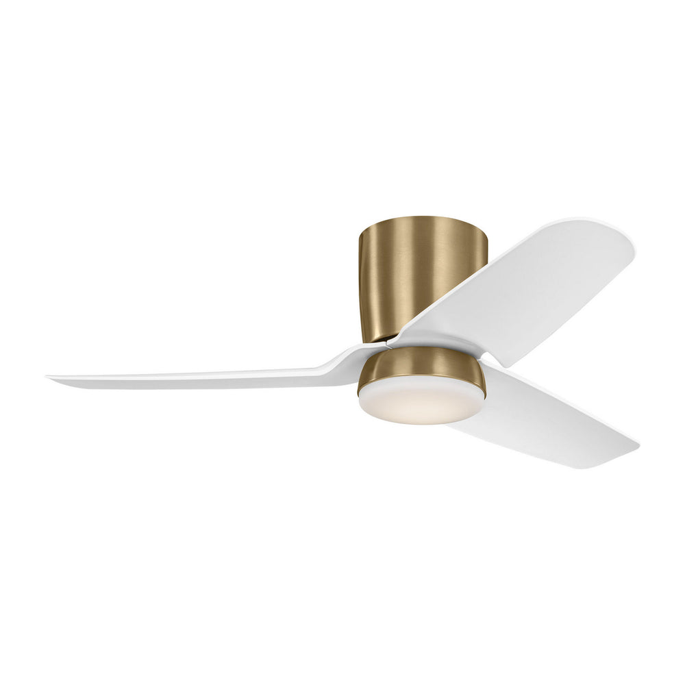 Visual Comfort Fan Canada - 44"Ceiling Fan - Colgin 44 Hugger LED - Satin Brass- Union Lighting Luminaires Decor