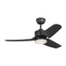 Visual Comfort Fan Canada - 44"Ceiling Fan - Colgin 44 LED - Midnight Black- Union Lighting Luminaires Decor