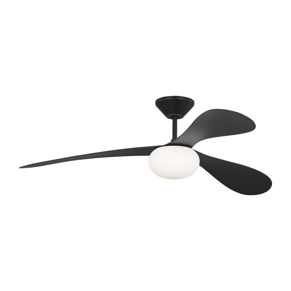 Visual Comfort Fan Canada - 58"Ceiling Fan - Drape Smart 58 LED - Midnight Black- Union Lighting Luminaires Decor