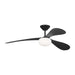 Visual Comfort Fan Canada - 58"Ceiling Fan - Drape Smart 58 LED - Midnight Black- Union Lighting Luminaires Decor
