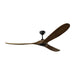 Visual Comfort Fan Canada - 70" Ceiling Fan - Maverick Smart 70 - Midnight Black- Union Lighting Luminaires Decor