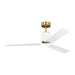 Visual Comfort Fan Canada - 52" Ceiling Fan - Peel Smart 52 LED - Burnished Brass- Union Lighting Luminaires Decor