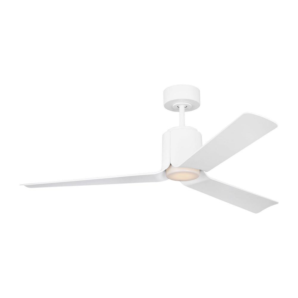 Visual Comfort Fan Canada - 52" Ceiling Fan - Peel Smart 52 LED - Matte White- Union Lighting Luminaires Decor