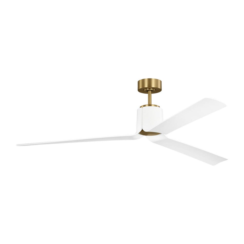Visual Comfort Fan Canada - 66" Ceiling Fan - Peel - Burnished Brass- Union Lighting Luminaires Decor