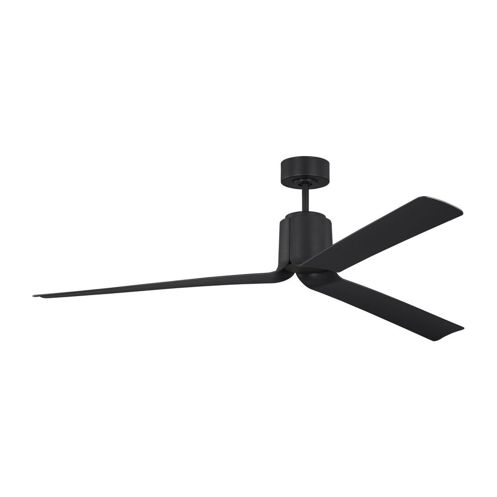 Visual Comfort Fan Canada - 66" Ceiling Fan - Peel - Midnight Black- Union Lighting Luminaires Decor