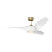 Visual Comfort Fan Canada - 52" Ceiling Fan - Topan - Burnished Brass- Union Lighting Luminaires Decor