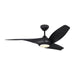 Visual Comfort Fan Canada - 52" Ceiling Fan - Topan - Midnight Black- Union Lighting Luminaires Decor