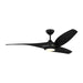 Visual Comfort Fan Canada - 60"Ceiling Fan - Topan Smart 60 LED - Midnight Black- Union Lighting Luminaires Decor