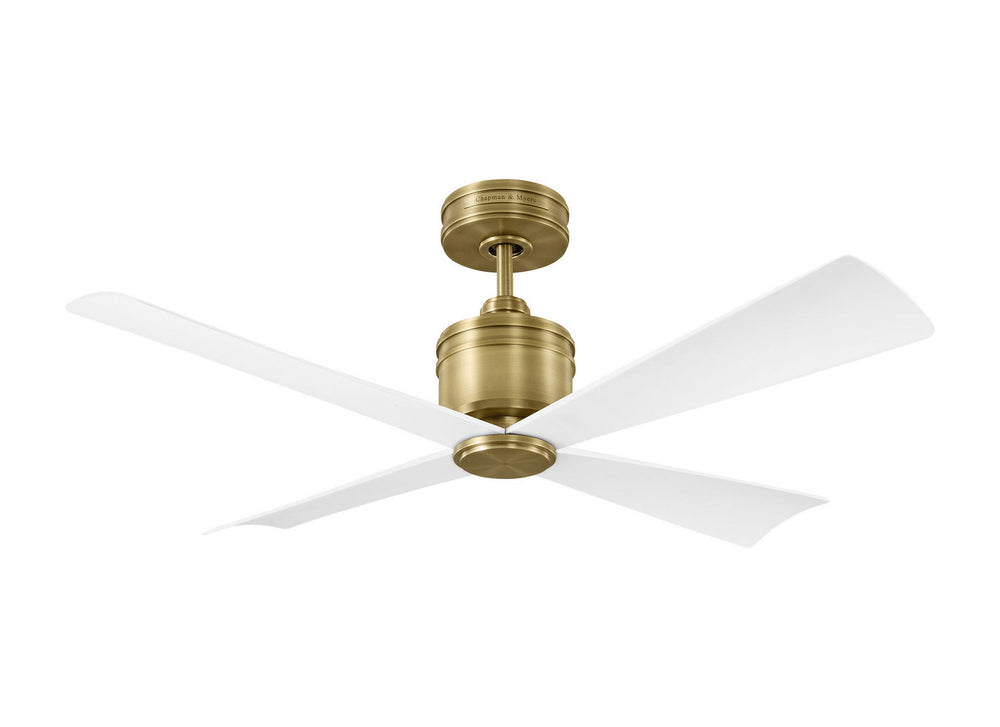 Visual Comfort Fan Canada - 44" Ceiling Fan - Launceton 44 - Hand Rubbed Antique Brass- Union Lighting Luminaires Decor