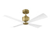 Visual Comfort Fan Canada - 44" Ceiling Fan - Launceton 44 - Hand Rubbed Antique Brass- Union Lighting Luminaires Decor