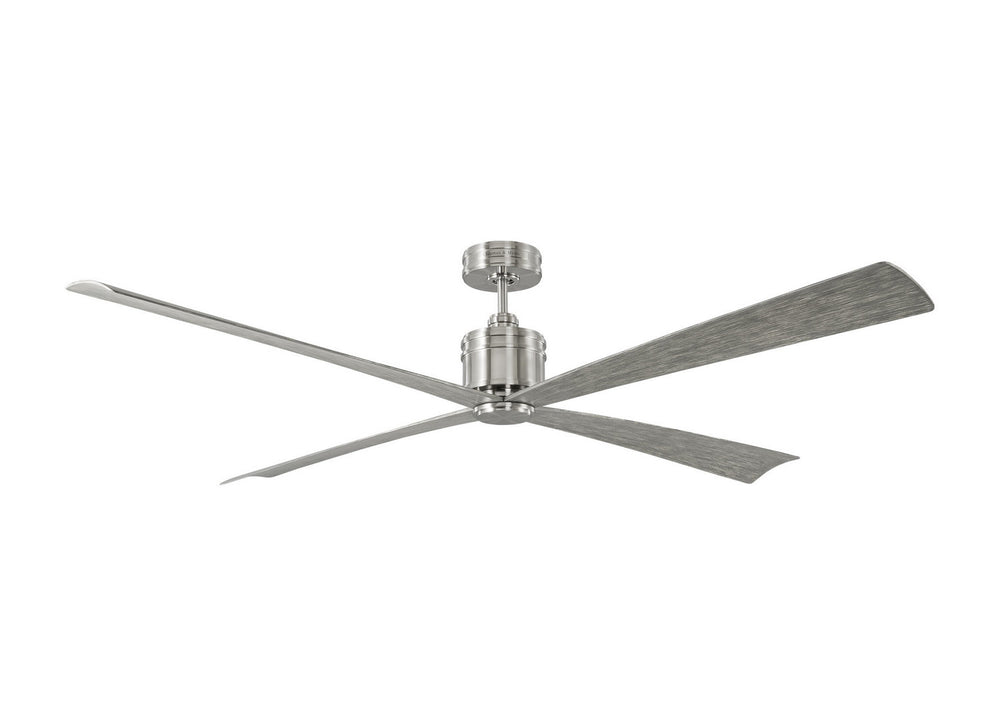 Visual Comfort Fan Canada - 72"Ceiling Fan - Launceton 72 - Brushed Steel- Union Lighting Luminaires Decor