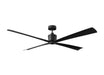Visual Comfort Fan Canada - 72"Ceiling Fan - Launceton 72 - Midnight Black- Union Lighting Luminaires Decor