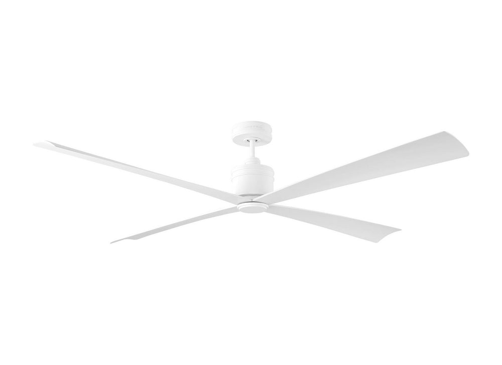 Visual Comfort Fan Canada - 72"Ceiling Fan - Launceton 72 - Matte White- Union Lighting Luminaires Decor