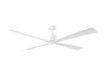 Visual Comfort Fan Canada - 72"Ceiling Fan - Launceton 72 - Matte White- Union Lighting Luminaires Decor