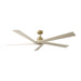 Visual Comfort Fan Canada - 70"Ceiling Fan - Aspen 70 - Burnished Brass- Union Lighting Luminaires Decor