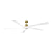 Visual Comfort Fan Canada - 84" Ceiling Fan - Aspen 84 - Burnished Brass- Union Lighting Luminaires Decor