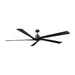 Visual Comfort Fan Canada - 84" Ceiling Fan - Aspen 84 - Midnight Black- Union Lighting Luminaires Decor