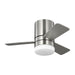 Generation Lighting Canada - 32"Ceiling Fan - Era 32 Hugger LED - Brushed Nickel- Union Lighting Luminaires Decor