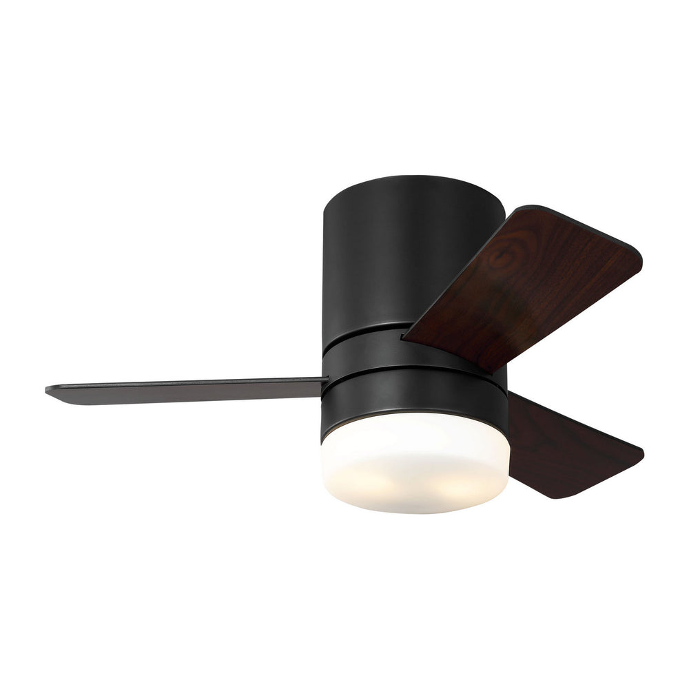 Generation Lighting Canada - 32"Ceiling Fan - Era 32 Hugger LED - Midnight Black- Union Lighting Luminaires Decor