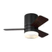 Generation Lighting Canada - 32"Ceiling Fan - Era 32 Hugger LED - Midnight Black- Union Lighting Luminaires Decor