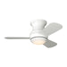 Generation Lighting Canada - 32"Ceiling Fan - Orbis 32 Hugger LED - Matte White- Union Lighting Luminaires Decor