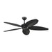 Generation Lighting Canada - 60"Ceiling Fan - Cruise Outdoor 60 - Matte Black- Union Lighting Luminaires Decor