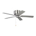 Generation Lighting Canada - 52"Ceiling Fan - Linden 52 Hugger - Brushed Steel- Union Lighting Luminaires Decor