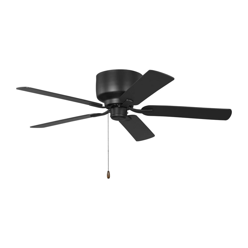 Generation Lighting Canada - 52"Ceiling Fan - Linden 52 Hugger - Midnight Black- Union Lighting Luminaires Decor