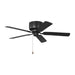 Generation Lighting Canada - 52"Ceiling Fan - Linden 52 Hugger - Midnight Black- Union Lighting Luminaires Decor