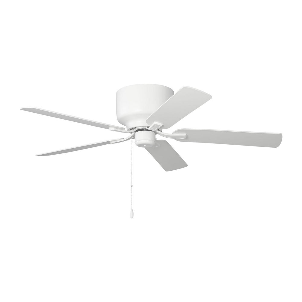 Generation Lighting Canada - 52"Ceiling Fan - Linden 52 Hugger - Matte White- Union Lighting Luminaires Decor
