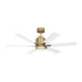 Generation Lighting Canada - 52"Ceiling Fan - Flera Smart 52 LED - Burnished Brass- Union Lighting Luminaires Decor