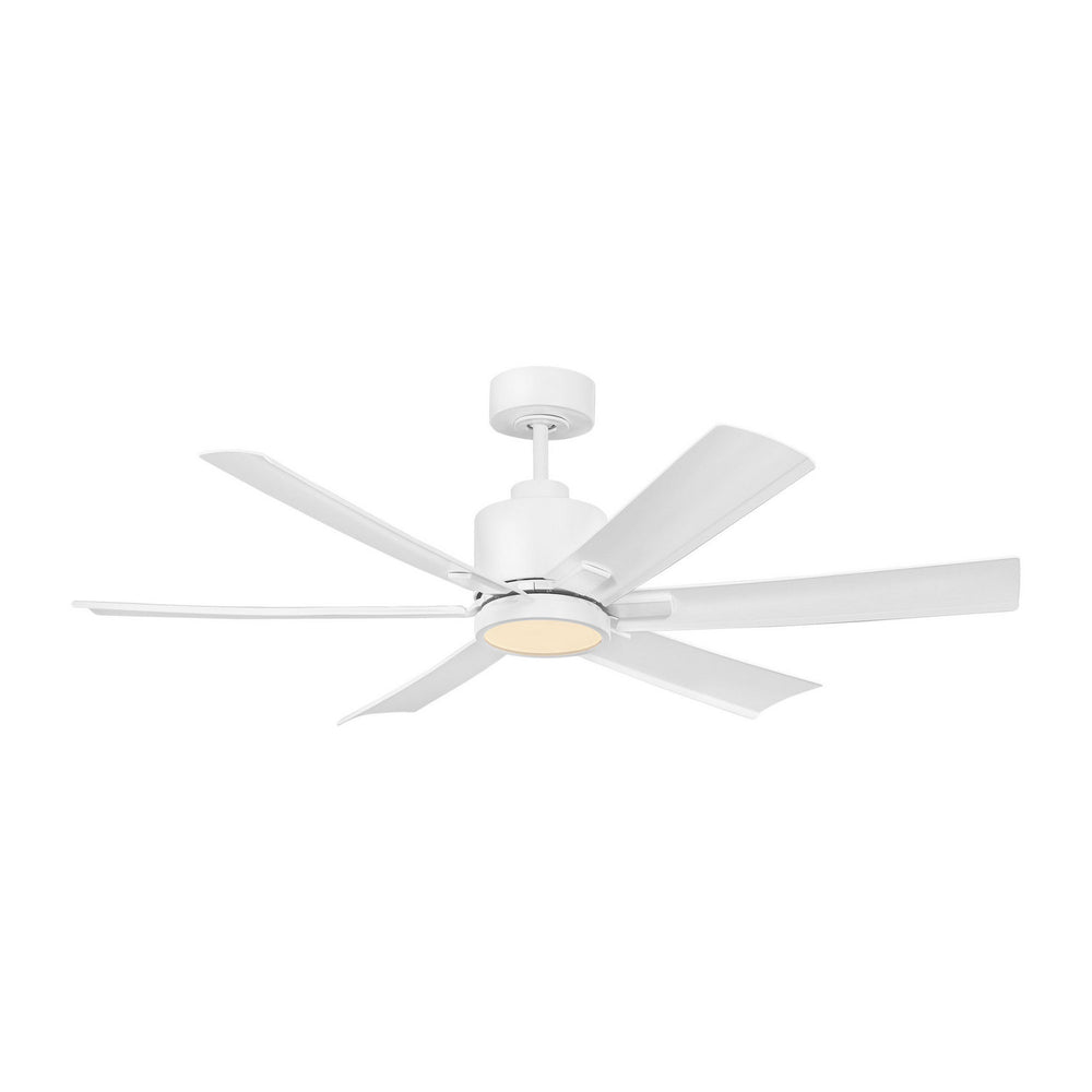 Generation Lighting Canada - 52"Ceiling Fan - Flera Smart 52 LED - Matte White- Union Lighting Luminaires Decor
