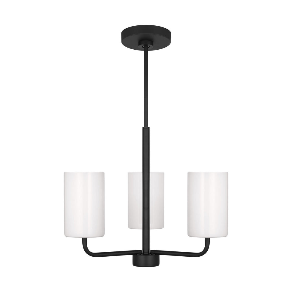 Generation Lighting Canada - One Light Chandelier - Rhett - Midnight Black- Union Lighting Luminaires Decor