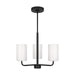 Generation Lighting Canada - One Light Chandelier - Rhett - Midnight Black- Union Lighting Luminaires Decor