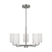 Generation Lighting Canada - Five Light Chandelier - Rhett - Brushed Steel- Union Lighting Luminaires Decor