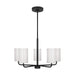 Generation Lighting Canada - Five Light Chandelier - Rhett - Midnight Black- Union Lighting Luminaires Decor
