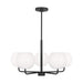 Generation Lighting Canada - Five Light Chandelier - Rory - Midnight Black- Union Lighting Luminaires Decor
