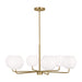 Generation Lighting Canada - Six Light Chandelier - Rory - Satin Bronze- Union Lighting Luminaires Decor