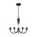 Generation Lighting Canada - Five Light Chandelier - Miles - Midnight Black- Union Lighting Luminaires Decor