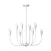 Generation Lighting Canada - Eight Light Chandelier - Maya - Matte White- Union Lighting Luminaires Decor