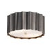 Maxim - Two Light Flush Mount - Allegra - Gunmetal / Gold- Union Lighting Luminaires Decor