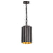 Maxim - One Light Mini Pendant - Allegra - Gunmetal / Gold- Union Lighting Luminaires Decor