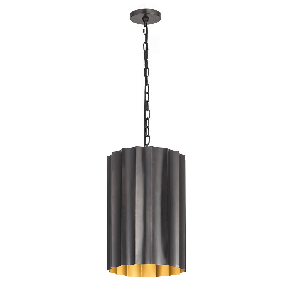 Maxim - One Light Pendant - Allegra - Gunmetal / Gold- Union Lighting Luminaires Decor