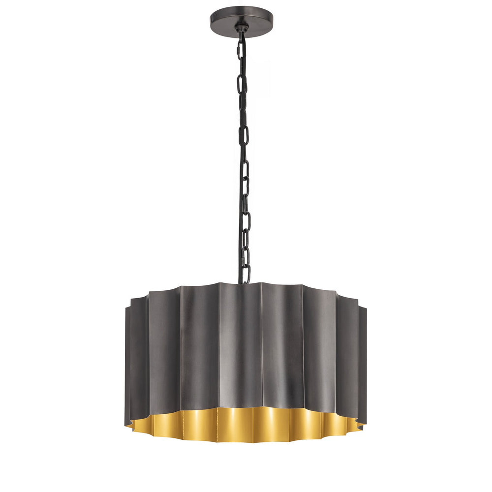 Maxim - One Light Pendant - Allegra - Gunmetal / Gold- Union Lighting Luminaires Decor
