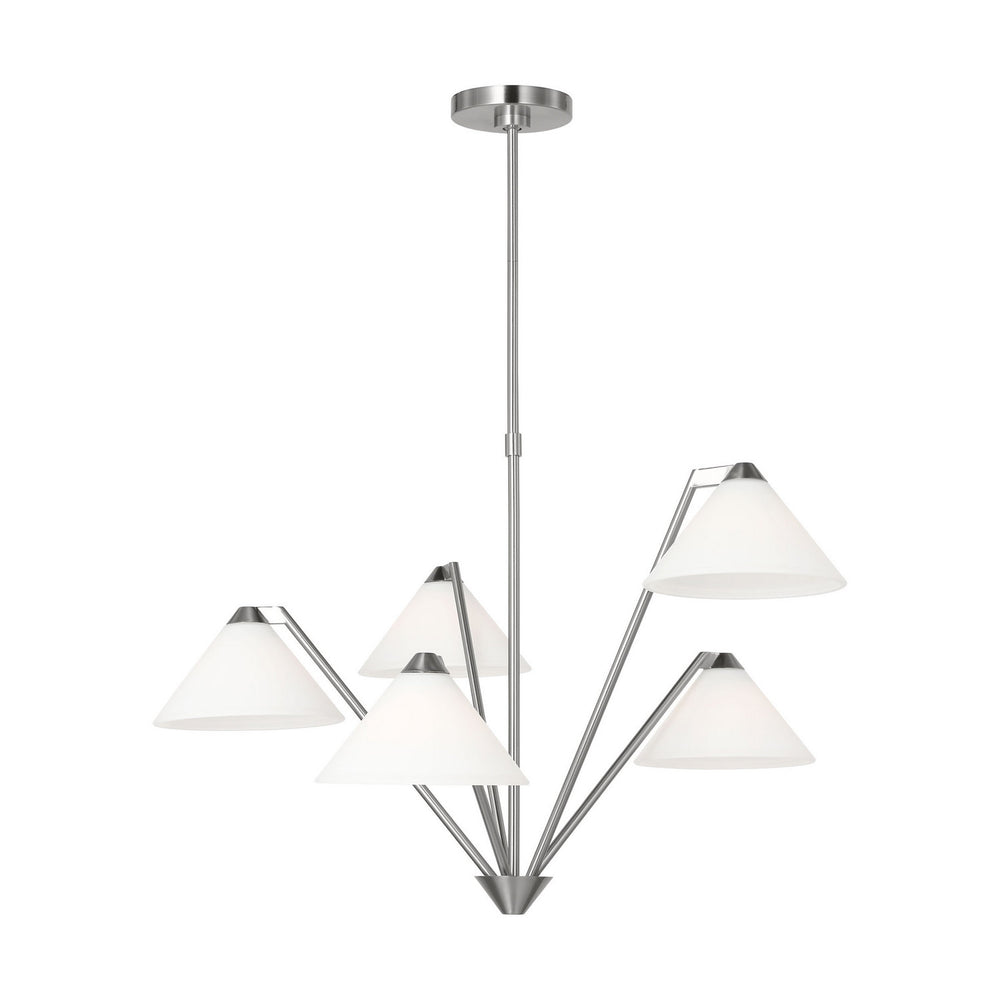 Generation Lighting Canada - Chandelier - Werley - Brushed Nickel- Union Lighting Luminaires Decor