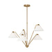Generation Lighting Canada - Chandelier - Werley - Satin Brass- Union Lighting Luminaires Decor